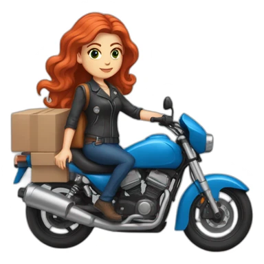 white-girl-red-hair-blue-eyes-on-the-womens-motorcycle-wearing-a-delivery-backpack sticker