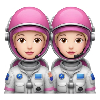 Astronauts with Pink Visors sticker