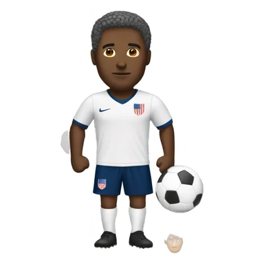 USA white man soccer sticker