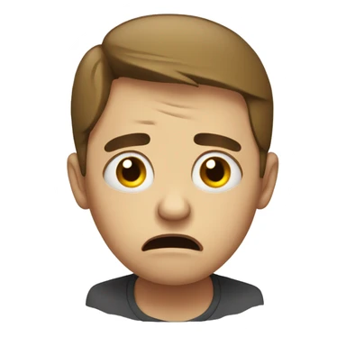 Stressed crying sticker