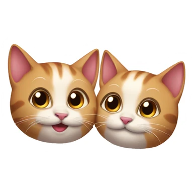 two kitties in love sticker