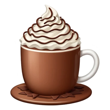 cup of hot cocoa with some toppings sticker