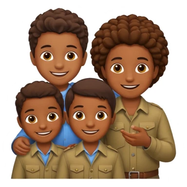 Bushman children joy sticker