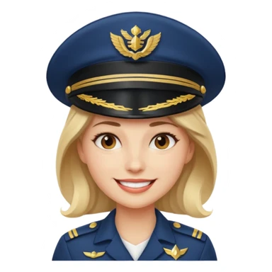 woman captain sticker