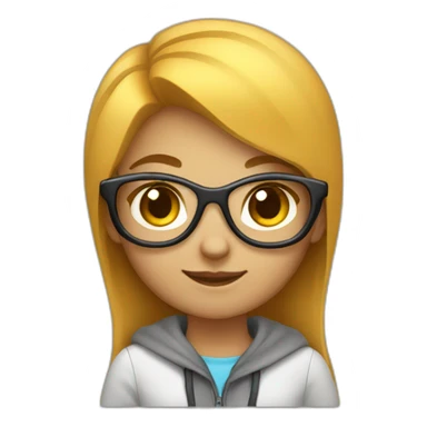 junior woman developer sticker