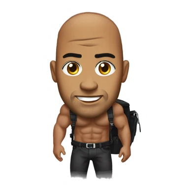 The Rock with a Fanny Pack sticker