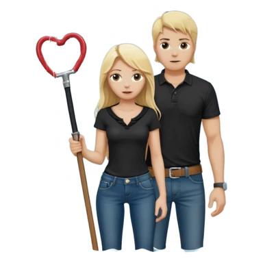 Bdsm male dominant wearing jeans black T-shirt and holding a flogger watching from outside blonde long hair sub with a collar showering with suds all over her sticker