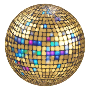 Preppy disco ball sticker