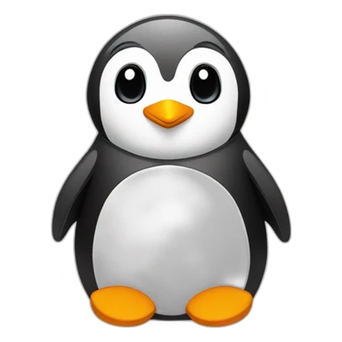 penguin wearing t-shirt of linux sticker