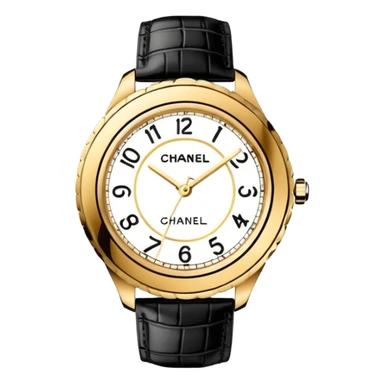 luxury watch with Chanel logo, elegant and stylish sticker