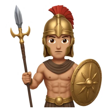 ancient Greek warrior sticker