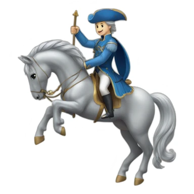 Dauphin sur licorne sticker
