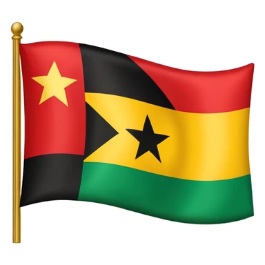 Create flag of Ghana sticker