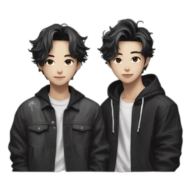 realistic bangchan and lee know of stray kids sticker