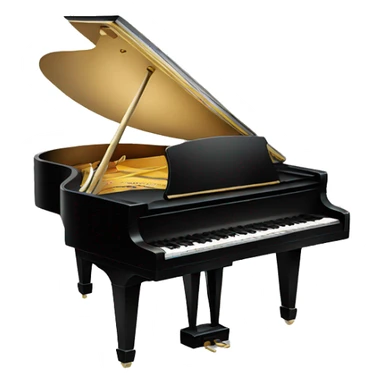 grand piano sticker