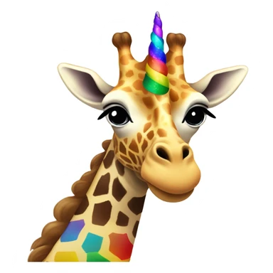 giraffe unicorn  sticker