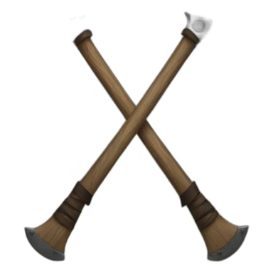 Crossed axes viking  sticker