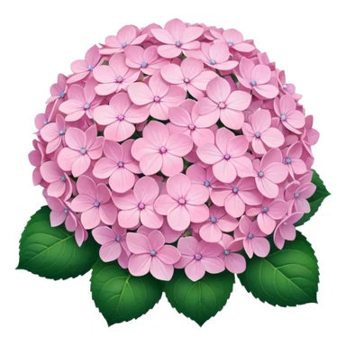 Pink Pastel Aesthetic Hydrangeas sticker