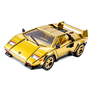 Сделай золотую машинку HotWheels Lamborghini Countach sticker