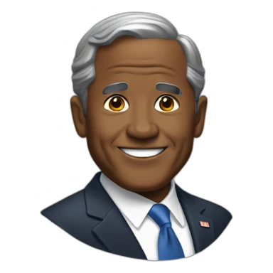 black George W. Bush sticker