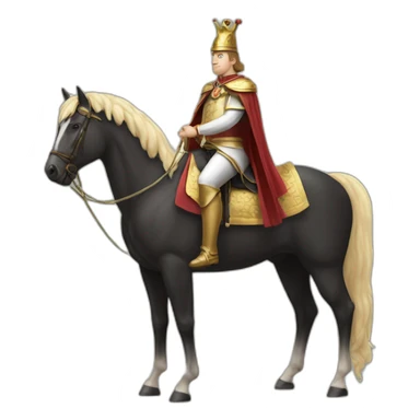 fat lord on skinny horse sticker