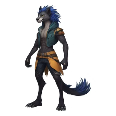 Cool Edgy Modern Vernid species by LiLaiRa full body sticker