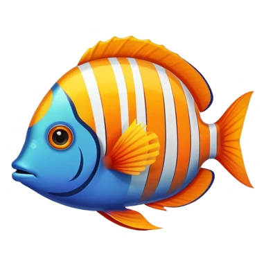 Tropical fish sticker