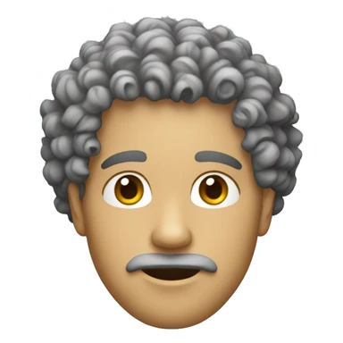 curly hair Mexican white guy sticker