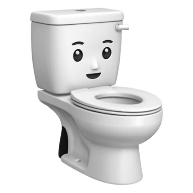 Sibidi toilet with a head  sticker