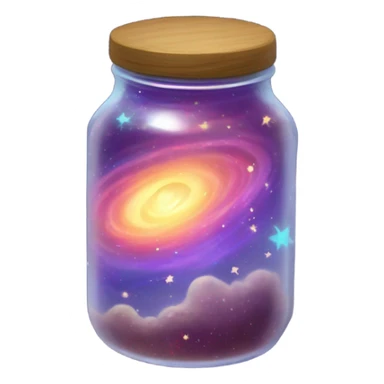 Space in a jar sticker
