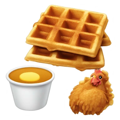 Chicken strips and waffles sticker