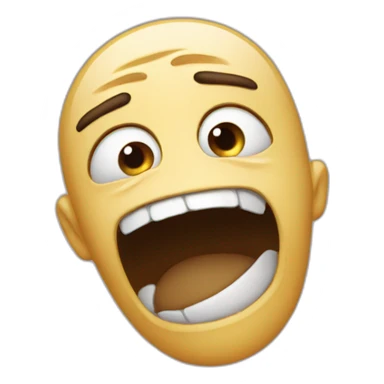 Crazy sobbing sticker