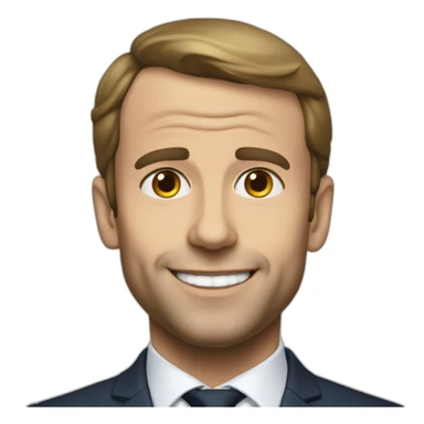 Macron sans dents sticker