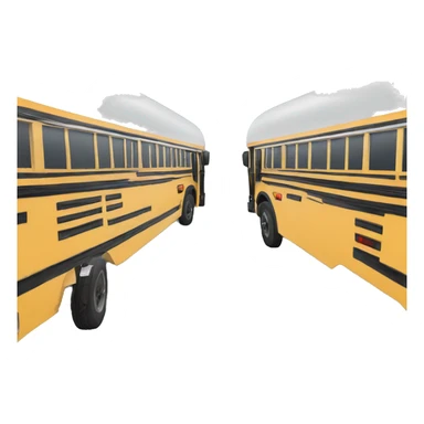 School bus outlined  sticker