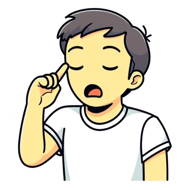 Slapping forehead in embarrassment  sticker