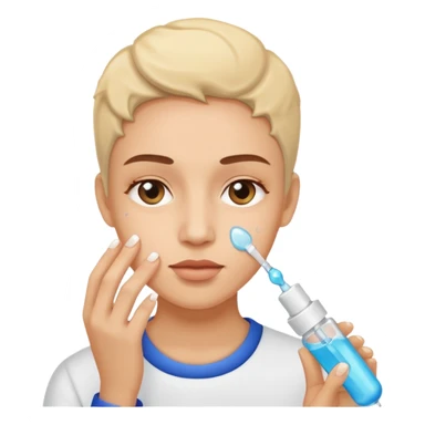🧖🏼‍♀️ exactly like this emoji but face care with serum sticker