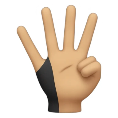 A German raises his hand sticker