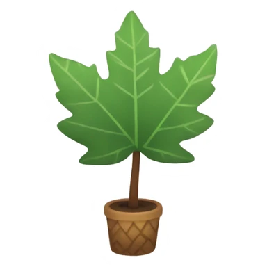 Animal crossing leaf sticker