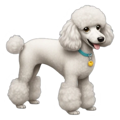 Poodle sticker