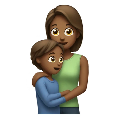 Mom talking to her child sticker