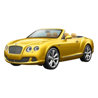 Yellow Bentley sticker
