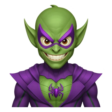 Green goblin classic Spiderman  sticker