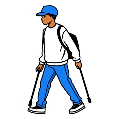 Crip walking sticker