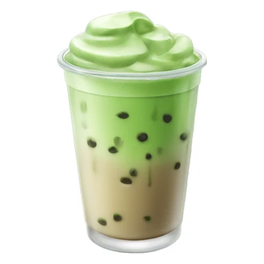 iced matcha latte no foam sticker