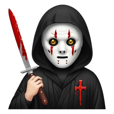 Create a ghostface sticker
