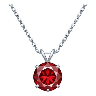 luxury red diamond necklace sticker