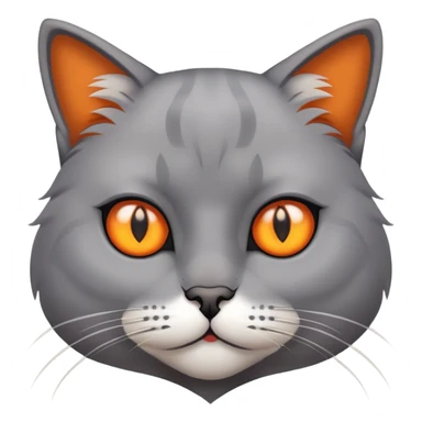 cat with attitude eyebrows  sticker