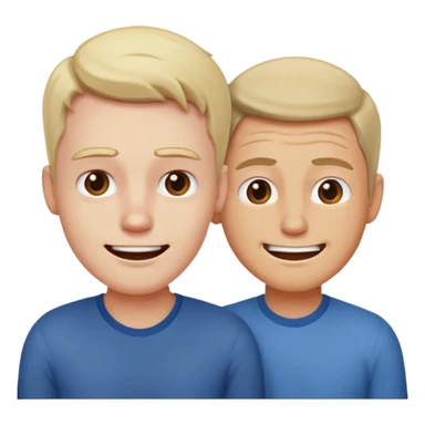 The man was upset and the man next to him was happy. sticker