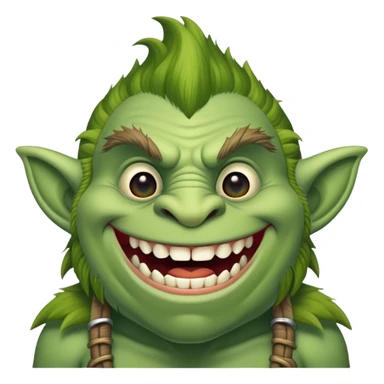 Troll from world of warcraft smiling  sticker