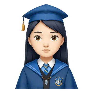Cho Chang in harry potter, wear hogwarts Ravenclaw uniform sticker